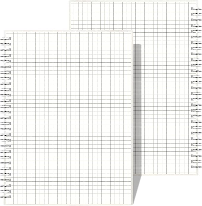 AHGXG Graph Paper Notebook Spiral 2 Pack by AHGXG