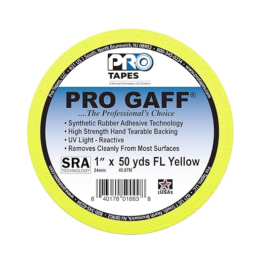 1" Width ProTapes Pro Gaff Premium Matte Cloth Gaffer's Tape - Image 2