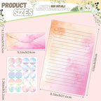 TaoBary 160 Pcs Stationery Paper Set 50 Double Sided Stationery Papers - Image 4