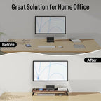 loukin Monitor Stand Riser for Desk, 22.4" x 8.3" Larger Computer Stand for - Image 7