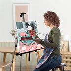 RRFTOK Art Painting Artist Easel Stand, Aluminum Metal Tripod Adjustable Easels - Image 4