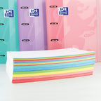 Oxford, A4 Squared Sheets, Pack of 2 Refills, Band 10 Colours, 160 Sheets, 5 x 5 Grid