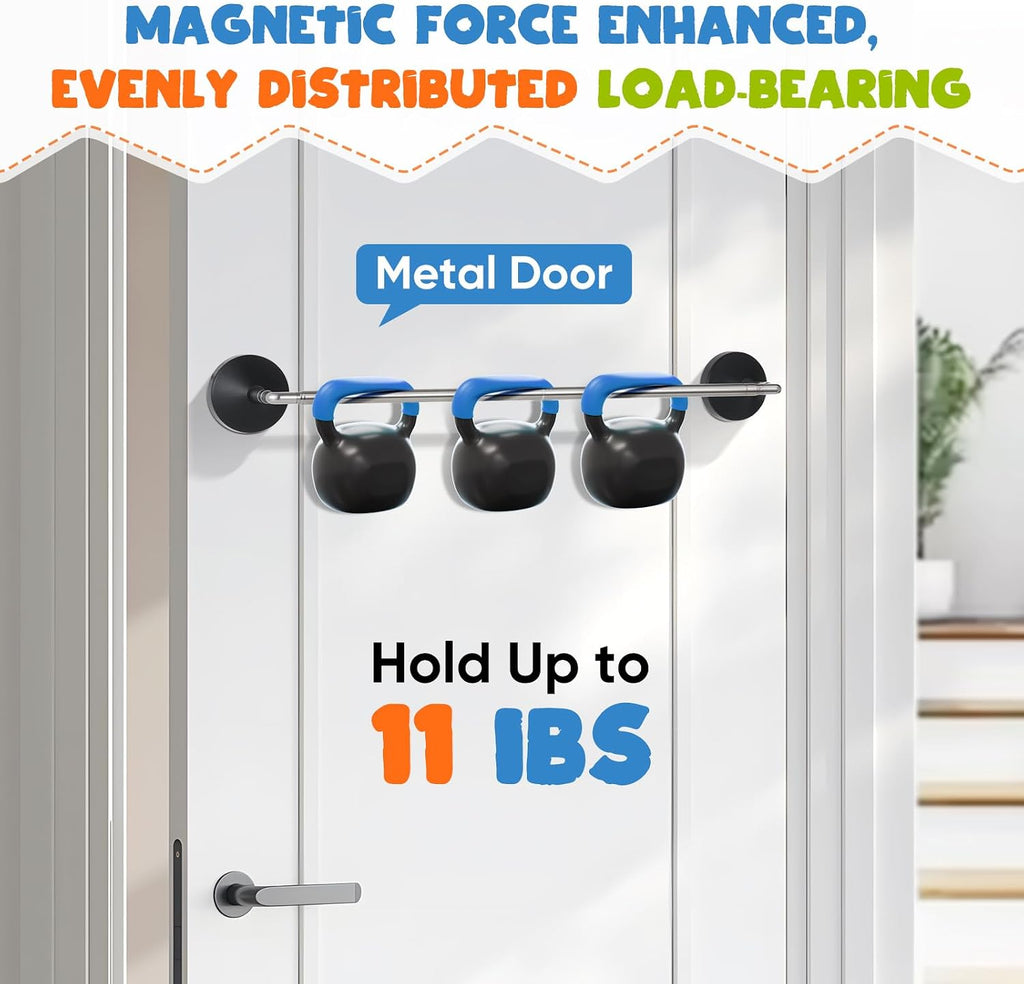 Adjustable Magnetic Rod for Classroom and Meeting Room Whiteboard, Flip Chart Calendar Holder, Easel Paper Holder, with Rings and Clips, Maximum Length 41", Maximum Width 3.7"(Black, 2 Pack)