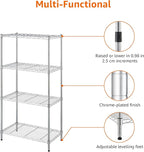 Amazon Basics 4-Shelf Adjustable, Storage Shelving Unit, Steel Organizer Wire - Image 7