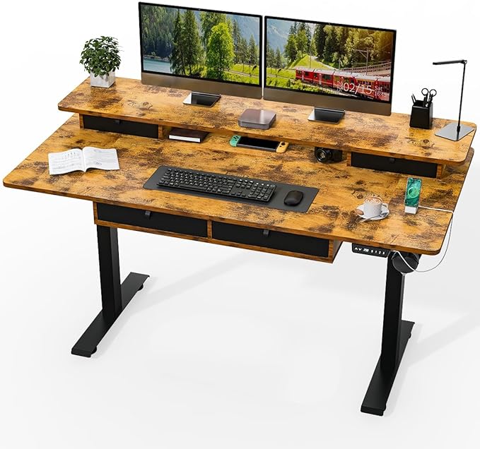 Kingant 63 x 30 Inch Electric Standing Desk by KINGANT