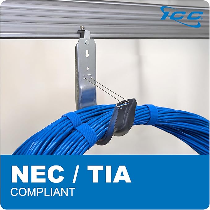 ICC Beam Clamp J Hook 4” with Retainer Clip - Image 2