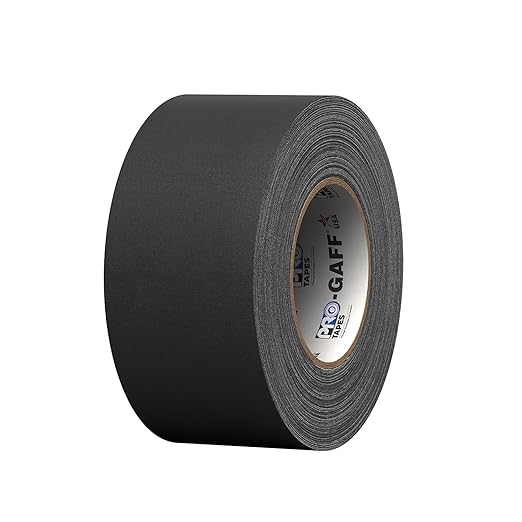 3" Pro Gaff Gaffers Tape 55 yards length black matte. Premium Heavy-Duty - Image 5