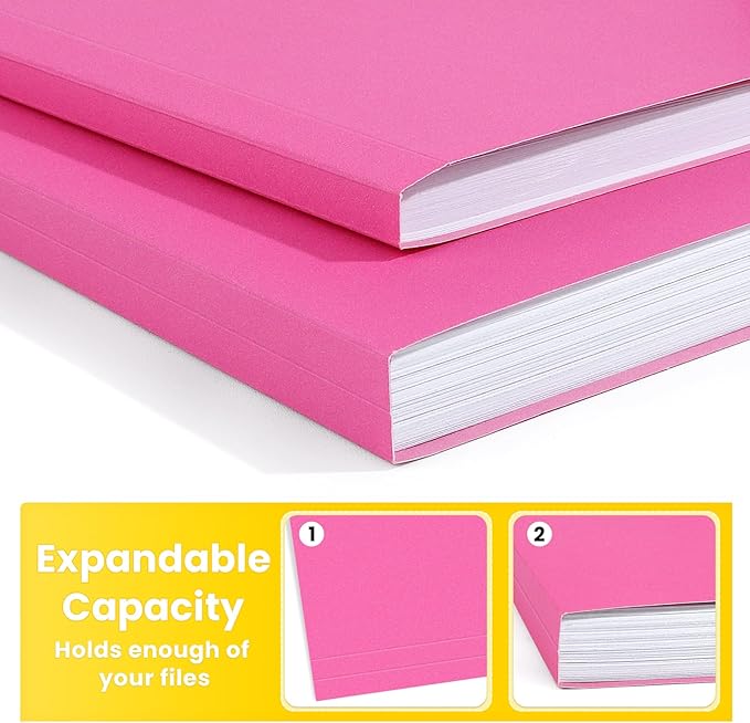 SUNEE File Folders, 30 Pack Manilla Folders 8.5 x 11, Colored File Folders Home - Image 5