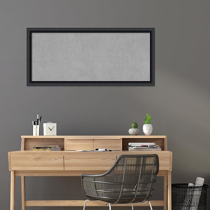 Amanti Art Black Framed Magnetic Board 23x51 Oversize Vision Board - Image 5