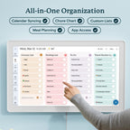 Skylight Calendar Max – 27" Digital Calendar & Chore Chart, Classic White | Family Organizer, HD Touchscreen Display, Wall Mountable, Portrait or Landscape, WiFi, Auto-Brightness