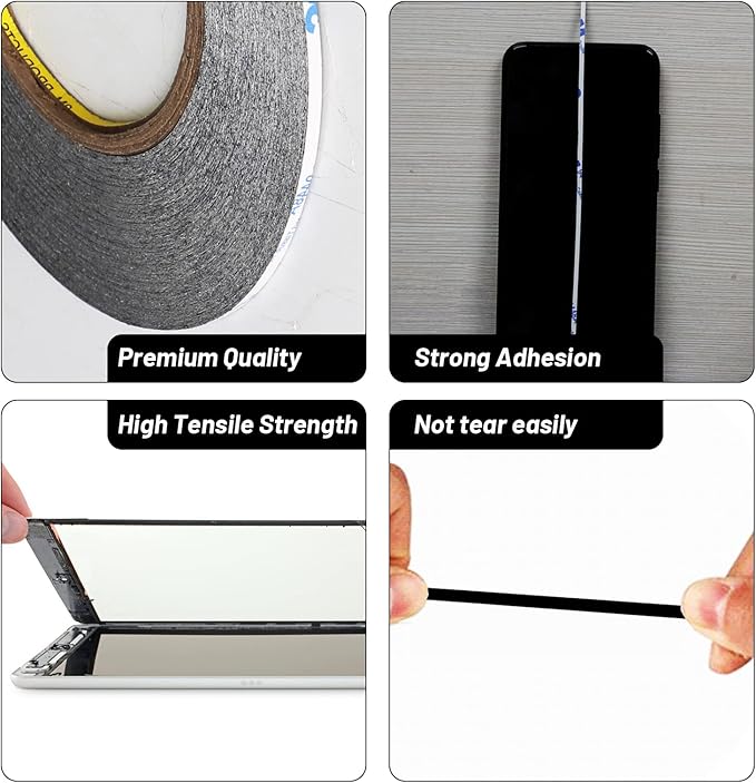 Kaisiking 2pcs 2mm x 50M LCD Repair Tape Phone Screen Adhesive Tape LCD Touch - Image 3