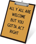 APIILVPQ Retro Clipboard，Welcome Clipboards by Unknown