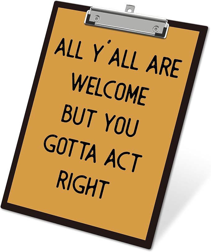 APIILVPQ Retro Clipboard，Welcome Clipboards by Unknown