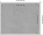 Amanti Art Silver Framed Magnetic Board 17x21 Small Vision Board - Image 4