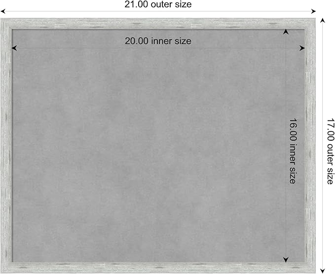 Amanti Art Silver Framed Magnetic Board 17x21 Small Vision Board - Image 4