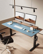 YSAGi Leather Desk Protector, Office Mat, Large Mouse Mat, Non-Slip PU Leather - Image 3