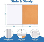 Magnetic White Board and Cork Board Combo, 48 X 36 inches Whiteboard Bulletin - Image 4