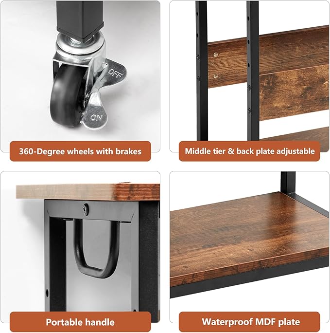 Extra Large Height Adjustable Computer Tower Stand, Computer & Machine Carts - Image 7
