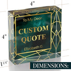 Personalized Gifts, Custom Quote Block Letter Board, Crystal-Clear Acrylic - Image 8