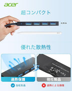 Acer USB C Hub 4 Ports, USBC Splitter - Image 4