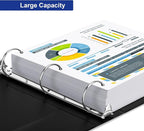 3 Ring Binder 2 Inch, ViVin Sturdy 2"-Round Ring Binder - Image 5
