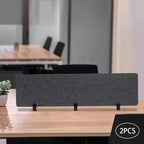 Clamp-On Acoustic Desk Divider, Desktop Privacy Panel, Sound Absorbing - Image 9