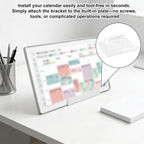 Desktop Stand for Calendar Max 27 Inch | Calendar 2 and 15 Inch (Gen 1) | Adjustable Desk Mount Holder with Pen Slot Stable Frame Base Tool-Free for Digital Display Accessory
