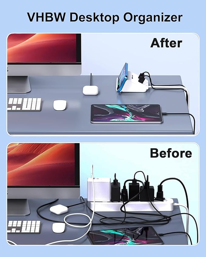 VHBW USB Charging Station, 6 Port 3USB-A and 3USB-C Charging Station - Image 5