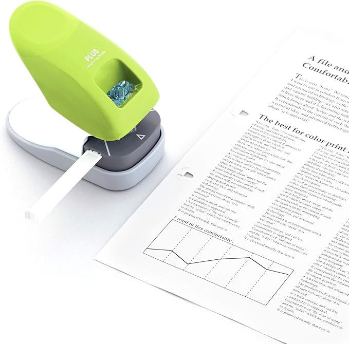 Plus Paper Clinch Desktop Staple-Free Stapler - Image 5