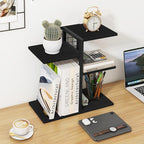 ELITEROO Desktop Bookshelf, 4 Tier Wood Desk Organizer Shelf, Tabletop Storage - Image 2