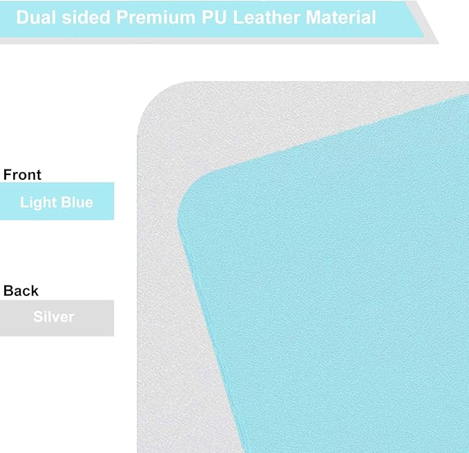 SUJAYU Dual Sided PU Leather Desk Pad, Mouse Pad, Office Desk Mat, Non-Slip - Image 3
