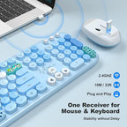 MOFII Wireless Keyboard and Mouse Combo, Full Size 2.4G Plug and Play - Image 2