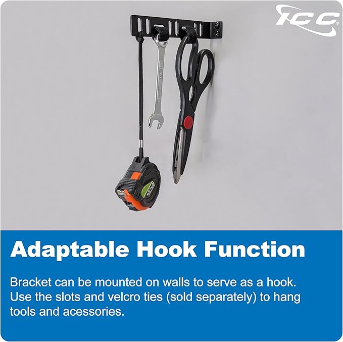 ICC 6” Metal L-Shaped Cable Management Bracket, Vertical/Horizontal, Rack or - Image 5
