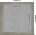 Amanti Art Grey Framed Magnetic Board 24x24 Medium Vision Board - Image 2