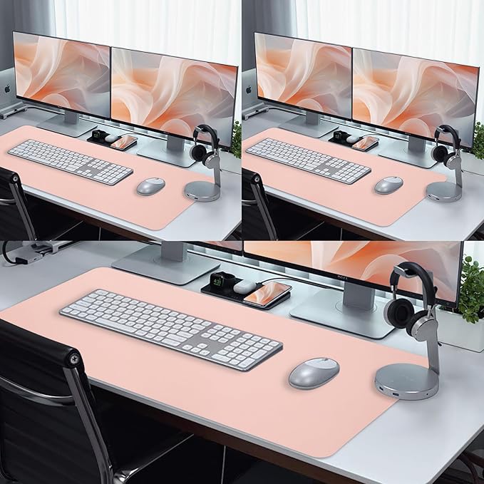 Bloss Leather Desk Pad and Keyboard Wrist Rest, Large Mouse Pad + Keyboard - Image 7