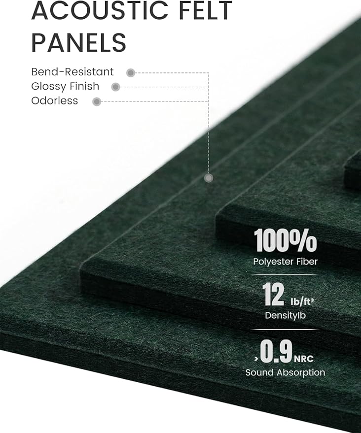 Large Felt Bulletin Board 36"x24", Cork Board Alternative - Image 4