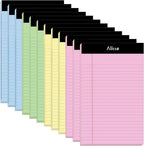 Alitte Colored Legal Notepads 5x8, No Ink Bleeding by Alitte