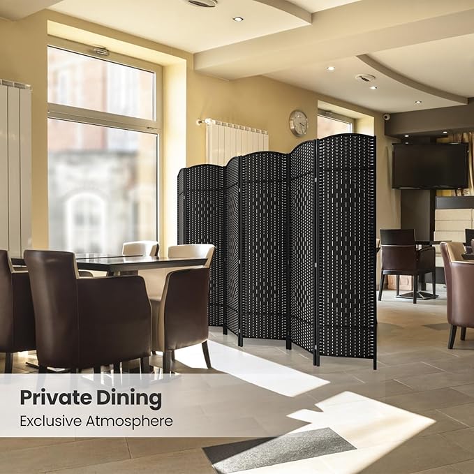 6 Panel Room Divider, 6Ft Folding Privacy Screen, Tall - Image 6