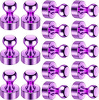 VNDUEEY 16 Pack Purple Fridge Magnets, Refrigerator Magnets Strong Whiteboard by VNDUEEY