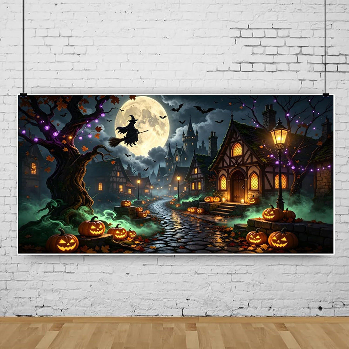 20x10ft Halloween Backdrop Haunted House Halloween Backdrop for Photography