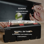 No-Drill Under Desk Cable Management Tray - Image 3