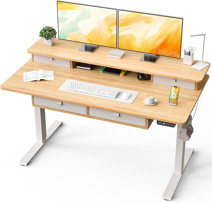 Kingant 55 x 30 Inch Electric Standing Desk by KINGANT