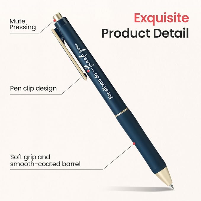 Taja Gel Pens, 0.5mm Fine Point Smooth Writing Pens - Image 3