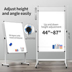 Double-Sided Corkboard Whiteboard, 32 x 48 Inches Dry Erase Board on Wheels - Image 3