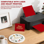 Cardstock 8.5 X 11, 40 Sheets Christmas Red Card Stock, 75lb/ 200gsm Copy Paper - Image 4