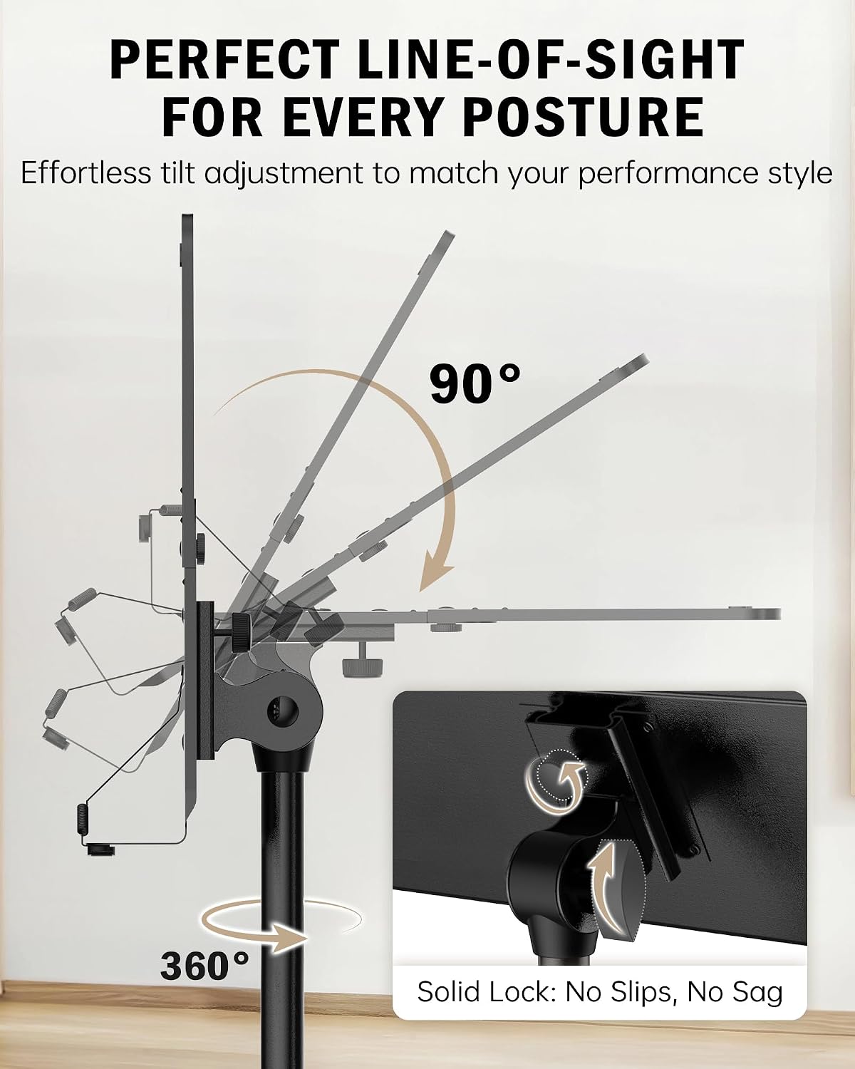 Vekkia Professional Portable Sheet Music Stand