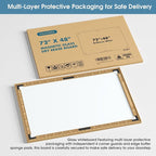 MaxGear Glass Whiteboard Tempered Magnetic Dry Erase Board 72 x 48 Inch Ultra - Image 8