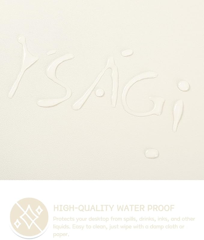 YSAGi Non-Slip Leather Desk Pad, Desk Matt - Image 3
