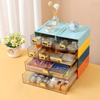 Spacious Desk Drawers, Stackable Desktop Organizer, Plastic Storage Box - Image 7