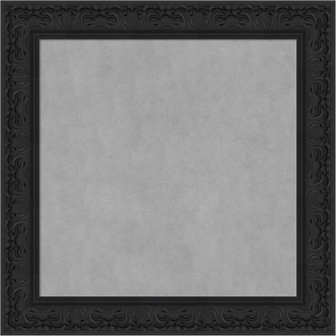 Amanti Art Black Framed Magnetic Board 31x31 Medium Vision Board by AmantiArt